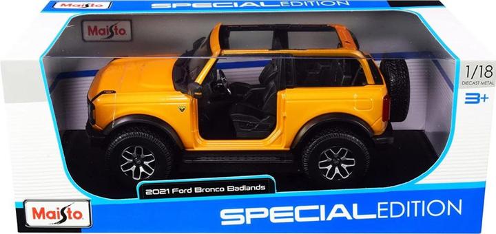 Produktbild Maisto Ford Bronco Badlands 2021 1/18 orange