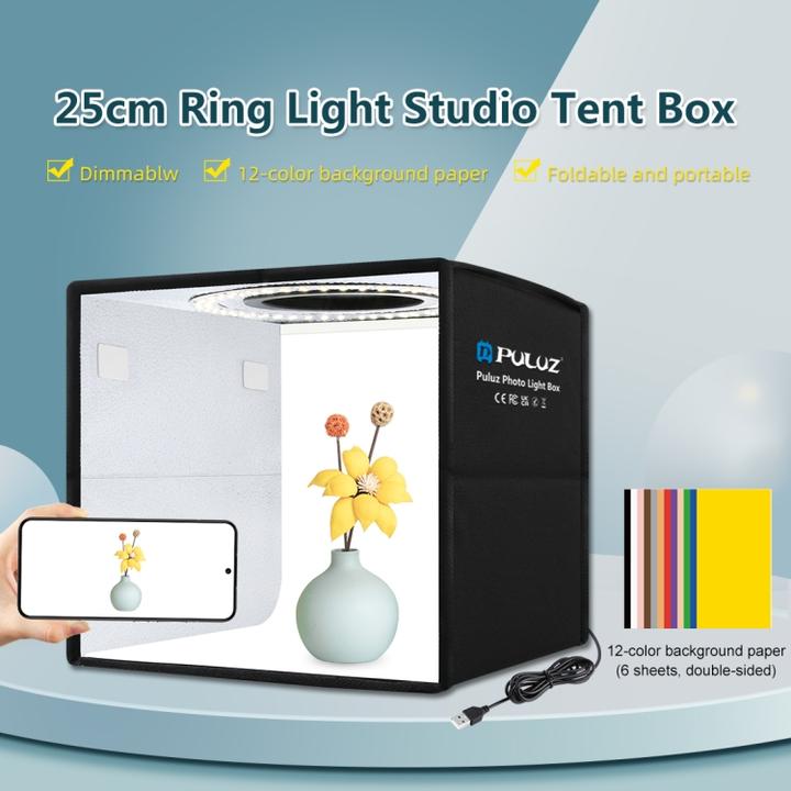 Actual product image Puluz Portable Photo Studio (Further accessories)