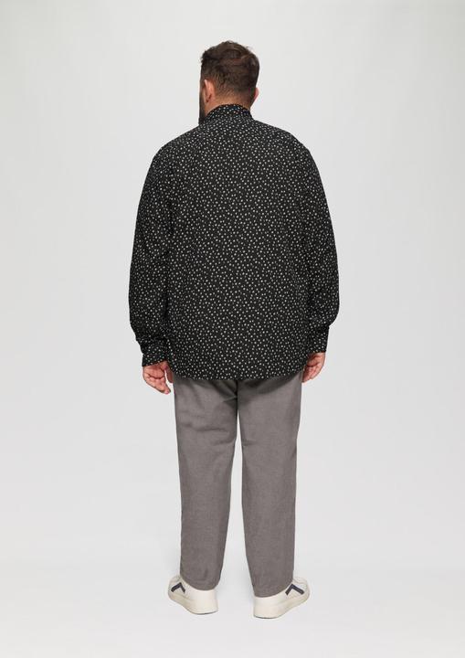 Immagine prodotto S.Oliver Hemd Slim Fit: Gemustertes Popeline-Hemd mit Kentkragen (3XL)