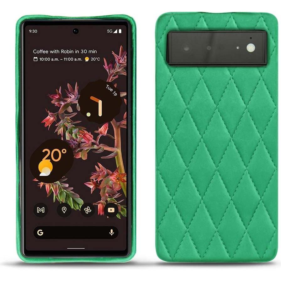 Noreve Lederschutzhülle (Google Pixel 6), Smartphone Hülle, Grün