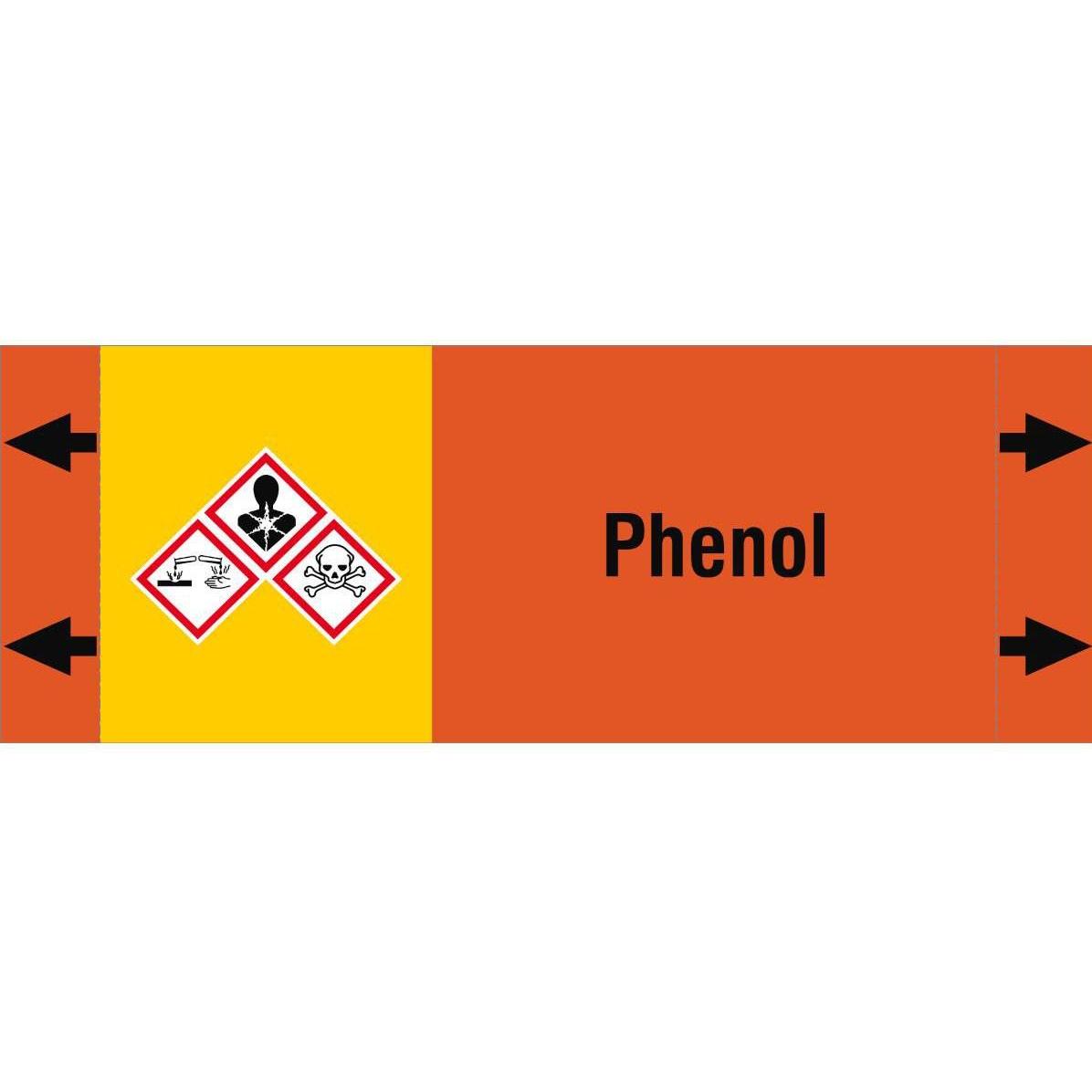 Brady, Etiketten, ISO 20560 Pipe Markers - Acids