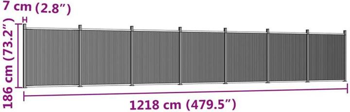 Produktbild vidaXL Zaunelement