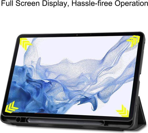 Image du produit MU Classic Étui en cuir pliable trois fois (Galaxy Tab S8)