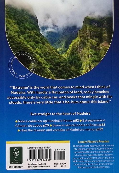 Actual product image Lonely Planet Pocket Madeira (English, Austin Bush, Collectif, 2025)