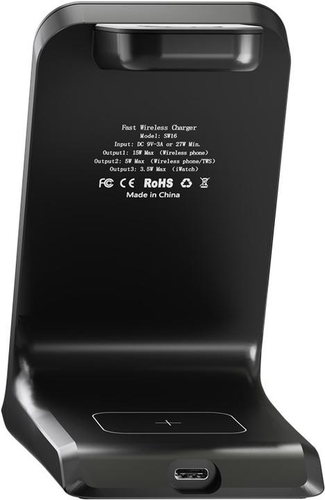 Actual product image Goobay wireless charger for 3 devices / 15W (15 W)