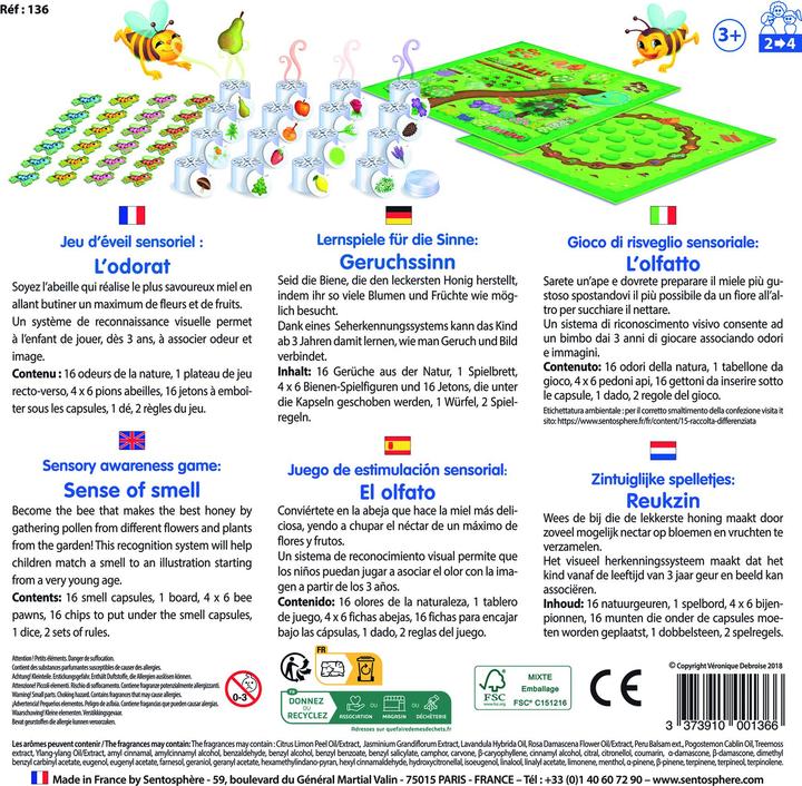 Image du produit Sentosphere JEU D'EVEIL SENSORIEL - L'ODORAT (FR)