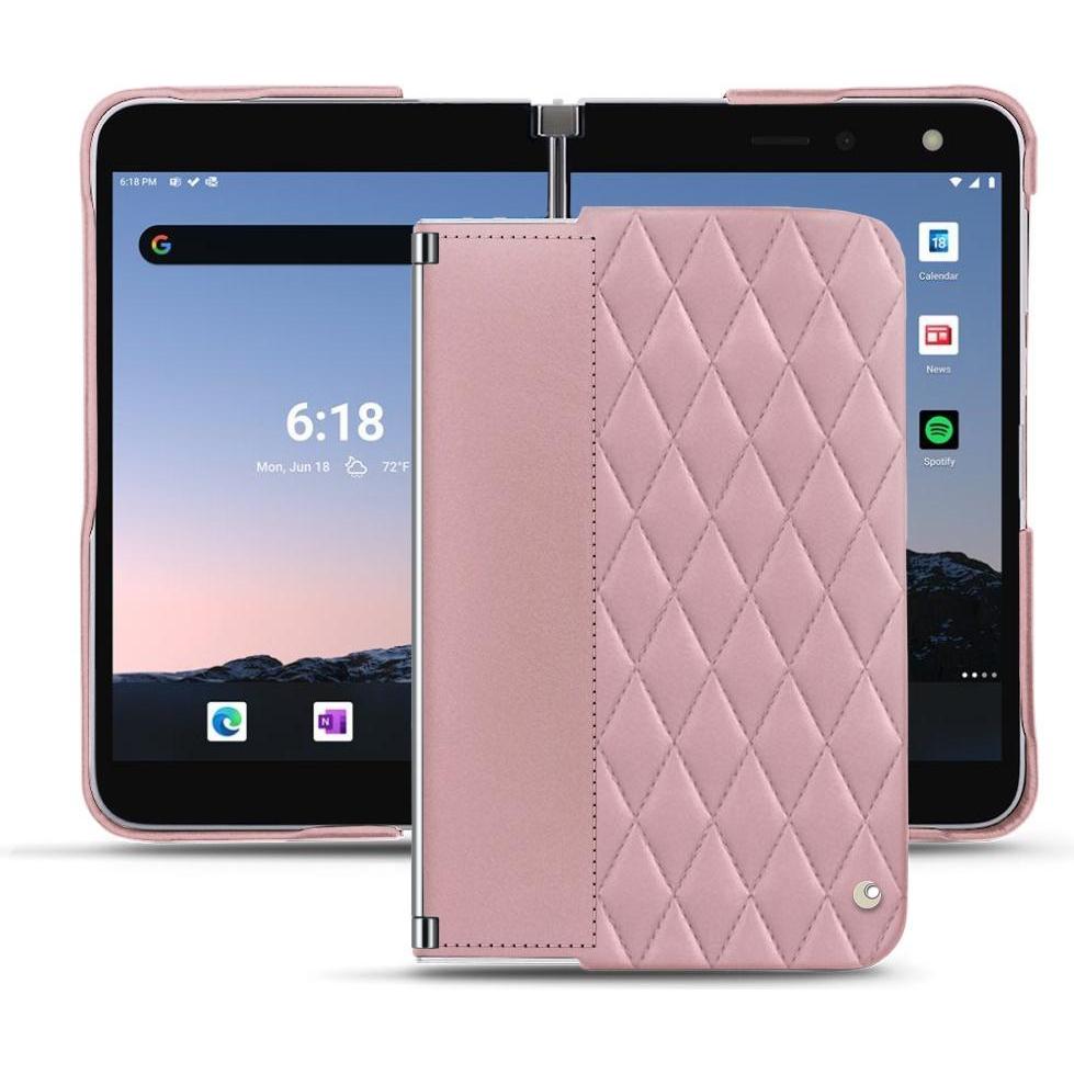 Noreve Lederschutzhülle (Microsoft Surface Duo 2), Smartphone Hülle, Rosa