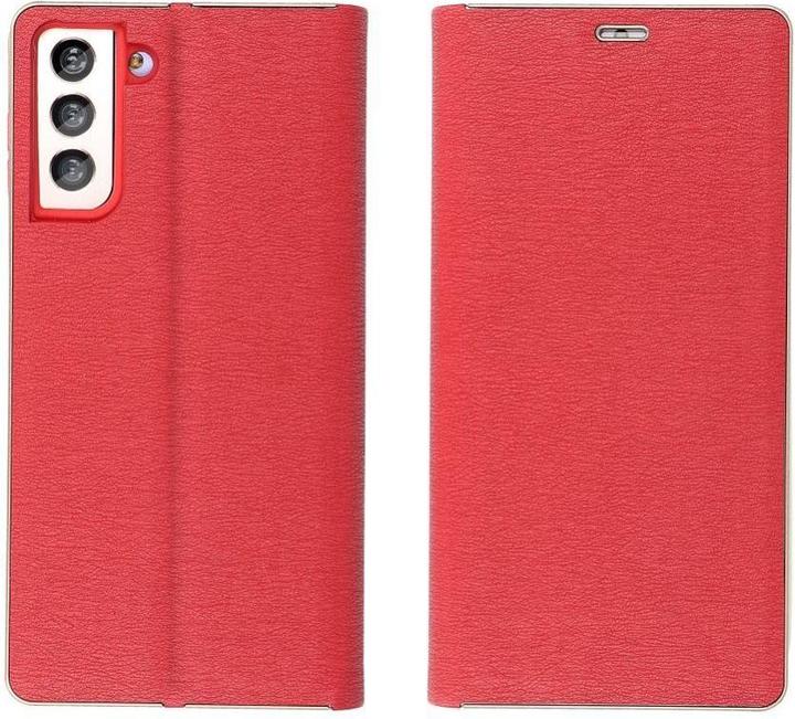 OEM Buchtasche LUNA Book Gold für SAMSUNG A34 5G rot (Samsung Galaxy A34 5G)