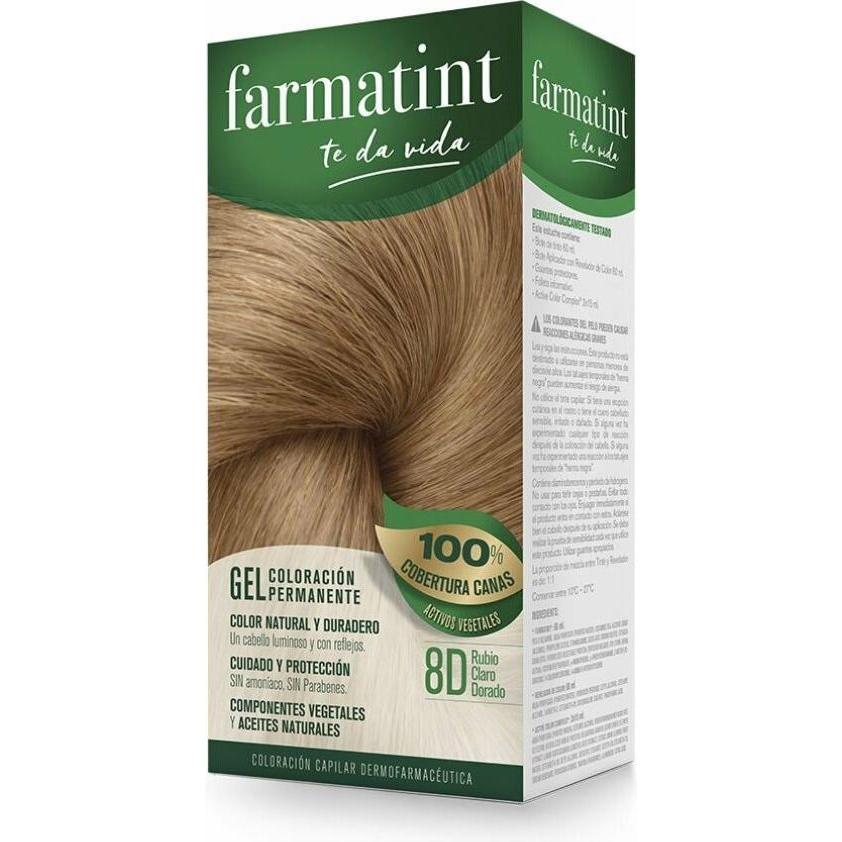 Farmatint, Haarfarbe, Dauerhafte Farbe Gel 8d Blond Golden Light 150ml (8D Light Golden Blonde)