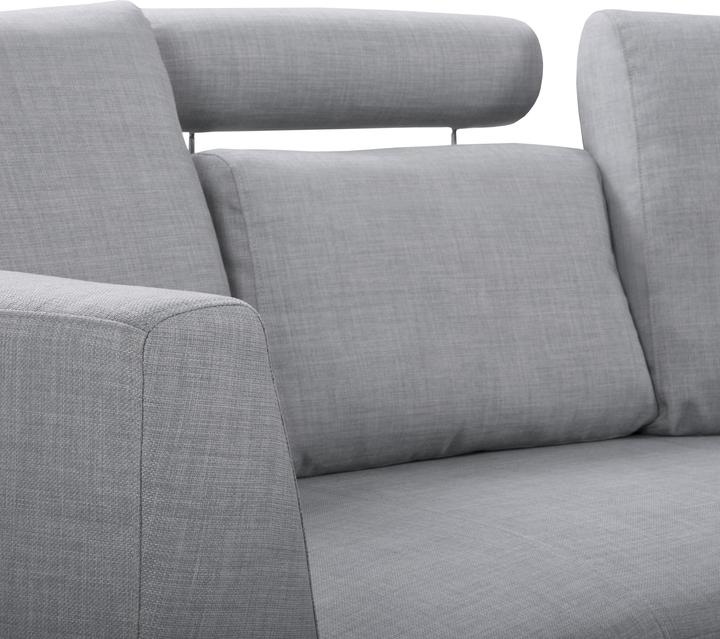 Produktbild Beliani Bett weisses Leder, 7 rund, hellgrau, modular ROTUNDE