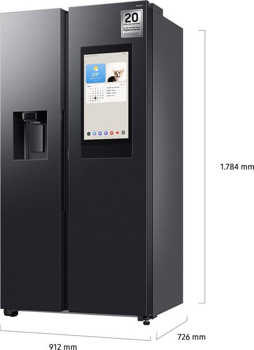 Actual product image Samsung RS90F66BEFEF Family Hub (614 l)