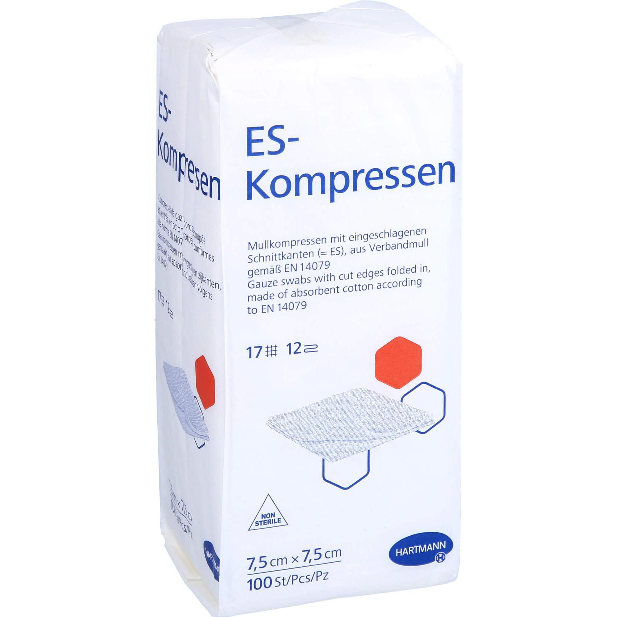 Hartmann, Verbandsmaterial, ES-KOMPR UNST 7.5X7.5 12F