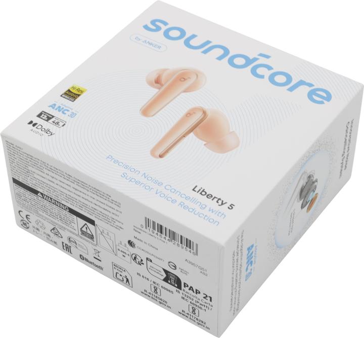 Produktbild soundcore Liberty 5 Rosa (ANC, 12 h, Kabellos)