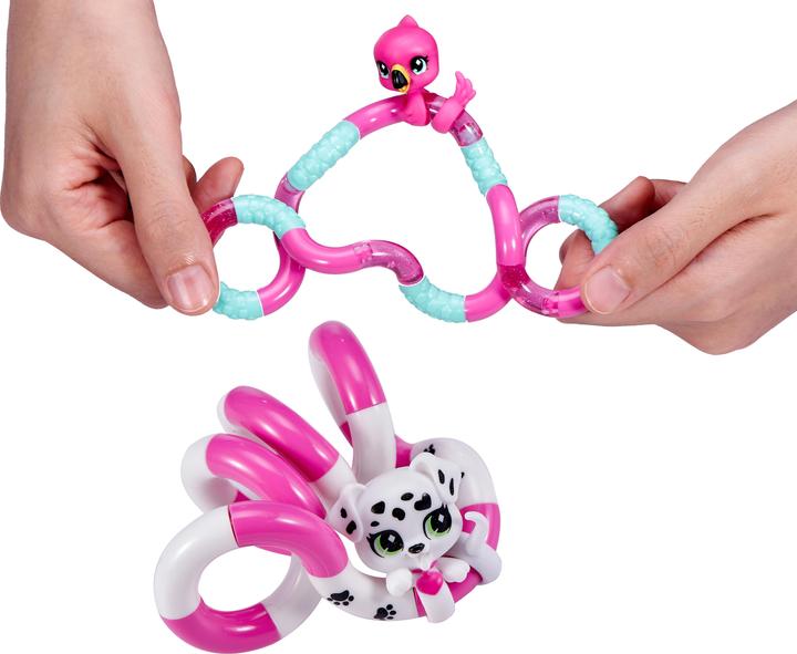 Actual product image Tangle Fidget Toy 8508 Counter Display, Jr. Pets Series with Animal Figure, Antistress Toy, Promotes Co (German, French, Italian, English)