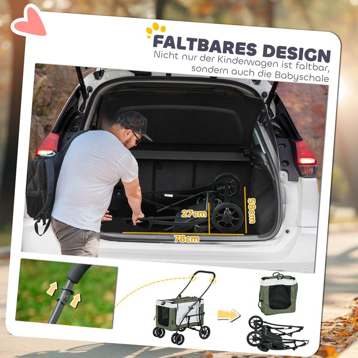 Actual product image PawHut Dog trolley (Cat, Dog, Foldable)