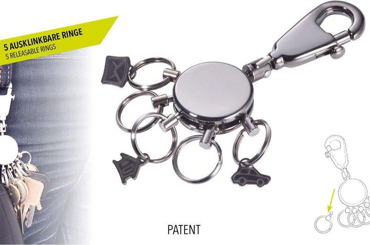 Actual product image Troika PATENT SIGN keychain, round