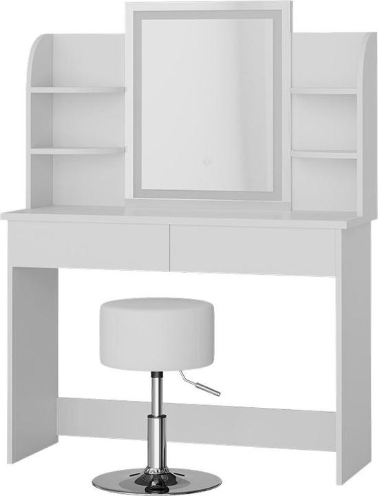 Vicco Charlotte avec miroir LED et tabouret (108 x 40 x 142 cm)