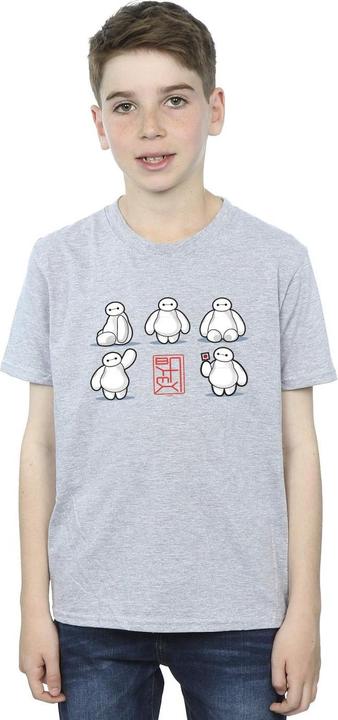 Actual product image Disney Boys Big Hero 6 Baymax Many Poses T-Shirt (116)