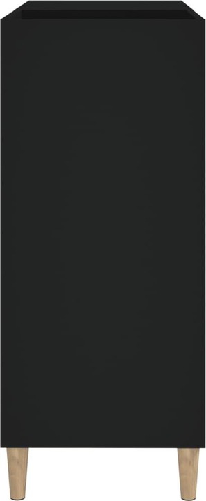 Produktbild VidaXL Plattenschrank Schwarz 84,5x38x89 cm Holzwerkstoff