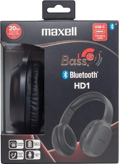 Actual product image Maxell Bluetooth headphones HD1 BASS USB-C (20 h, Wireless)