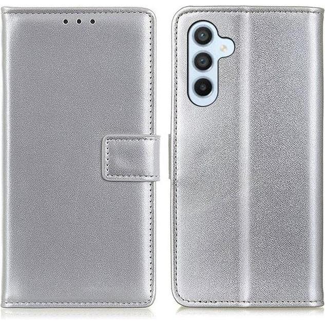 Thumbnail - MU Classic Classic II Leder Bookcover Series (Samsung Galaxy A54 5G), Smartphone Hülle, Silber