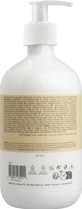Actual product image Abena Skincare Lotion,, 500 ml, no colorant or perfume, 14% lipids (500 ml)