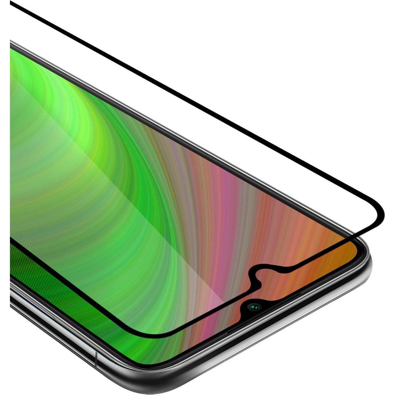 Cadorabo Vollbild Displayschutzglas (1 Stück, Xiaomi Redmi Note 8), Smartphone Schutzfolie, Schwarz