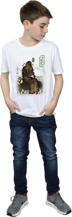 Produktbild Star Wars The Last Jedi Japanese Chewbacca Porgs TShirt Jungen (128)