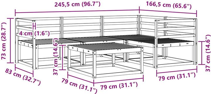 Produktbild vidaXL Outdoor-Sofagarnitur
