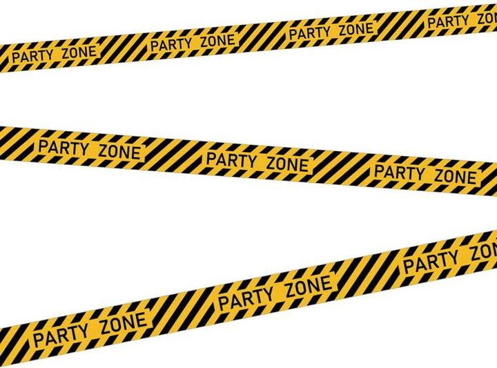 Amscan Absperrband Baustelle Partyzone 7cmx5m (1 Stk.)