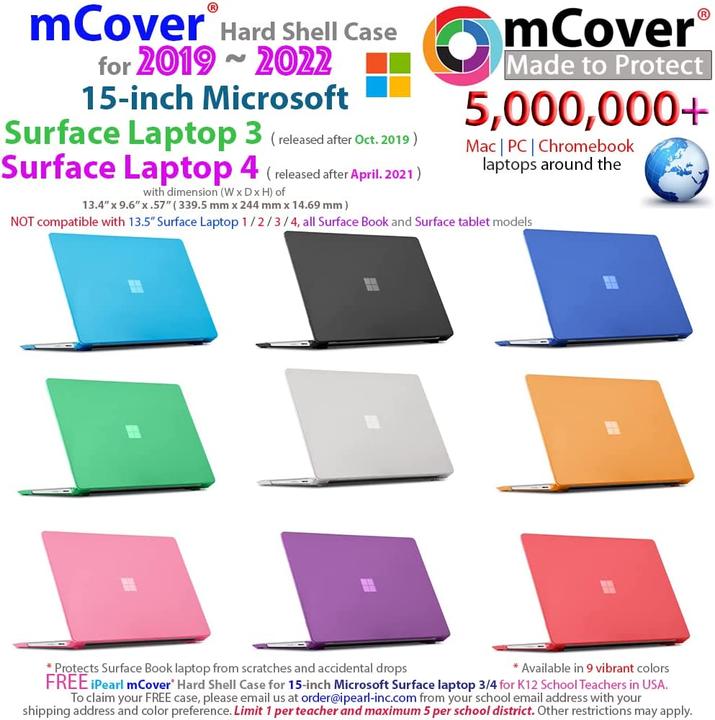 Actual product image mCover 15 inch hard shell protective cover (15", Microsoft)