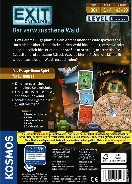 Produktbild Kosmos Exit - Der verwunschene Wald (Deutsch)