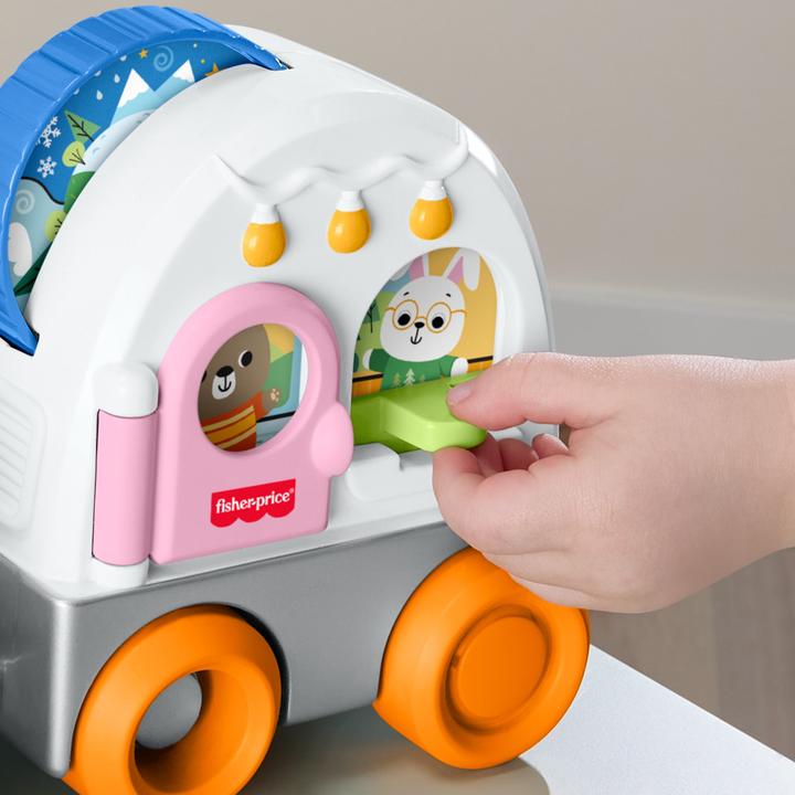 Actual product image Fisher-Price Friendship Forest Pull-Along Camper Vehicle Baby & Toddler Activity Toy