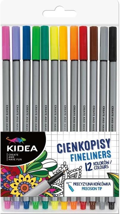 Produktbild Derform KIDEA Fineliner 12 Farben (Mehrfarbig, 12 x)