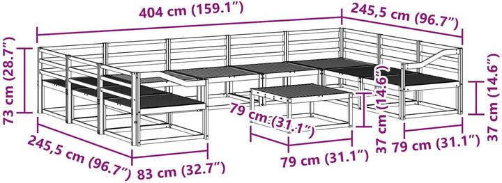 Produktbild vidaXL Outdoor-Sofagarnitur