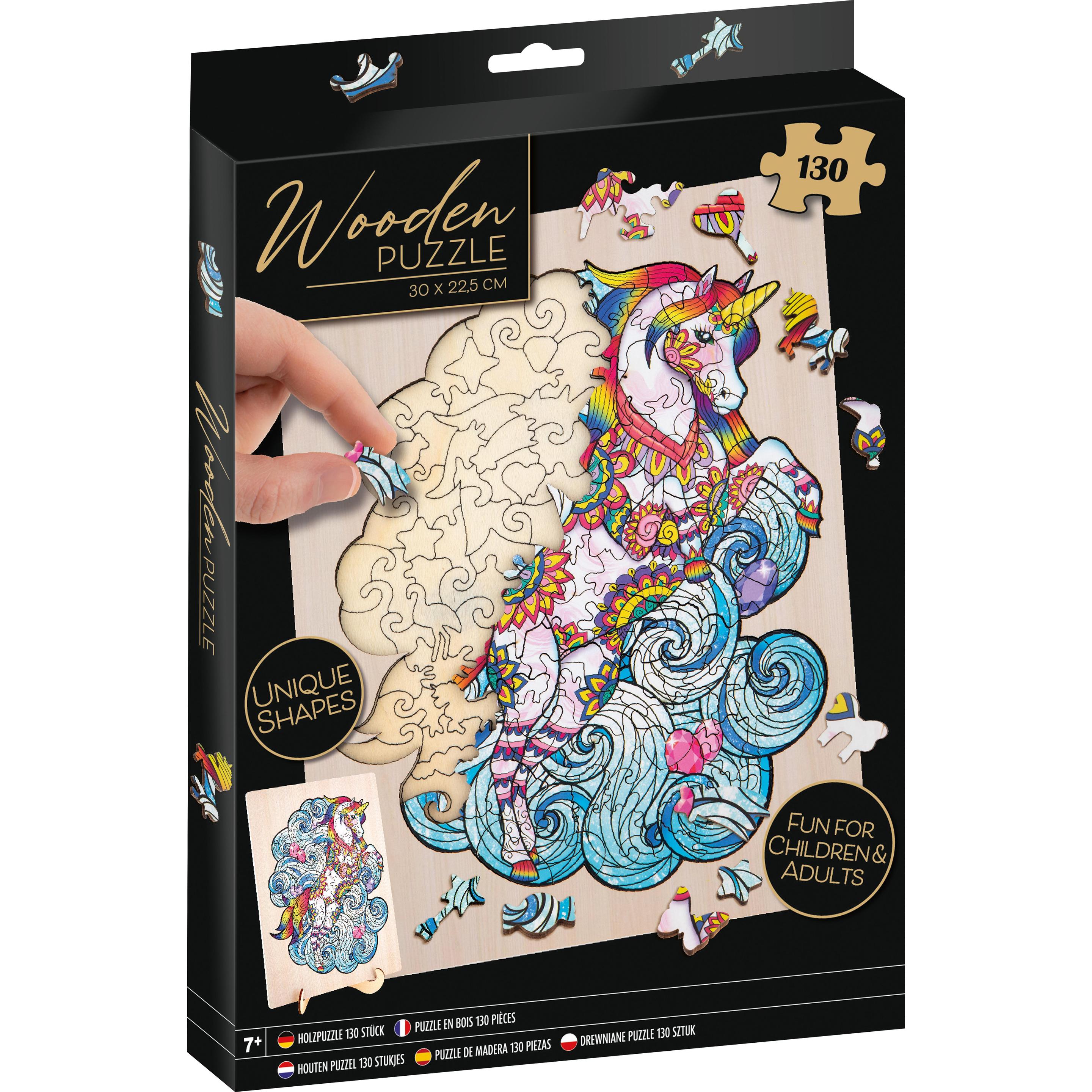Legind Grafix - Wooden Puzzle - Unicorn (130 pcs) (980066) (130 Teile)