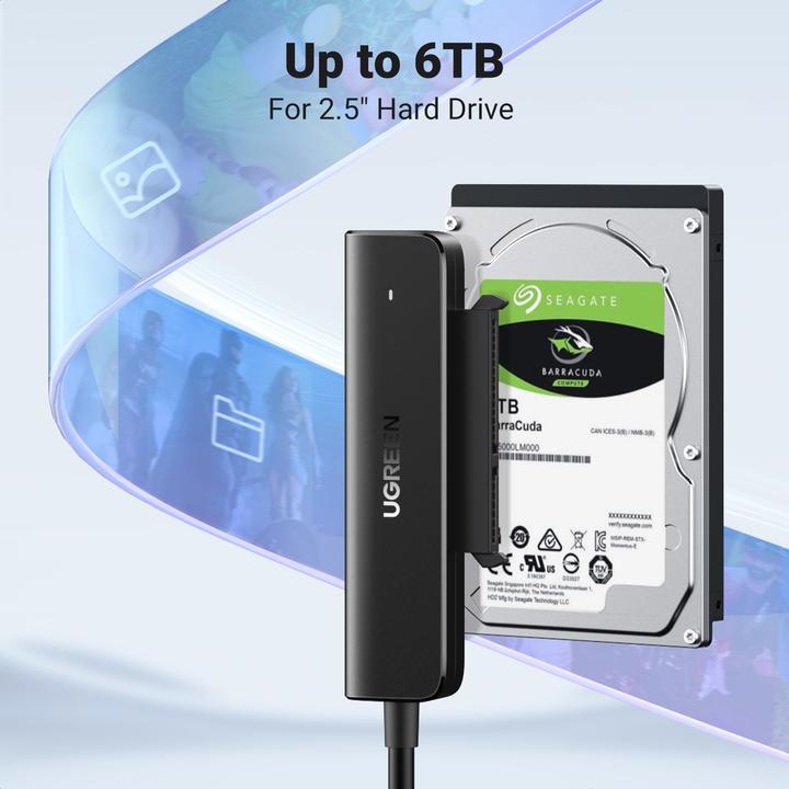 Immagine prodotto Ugreen Adattatore da USB-C a SATA 3.0 per HDD SSD da 2,5" SATA