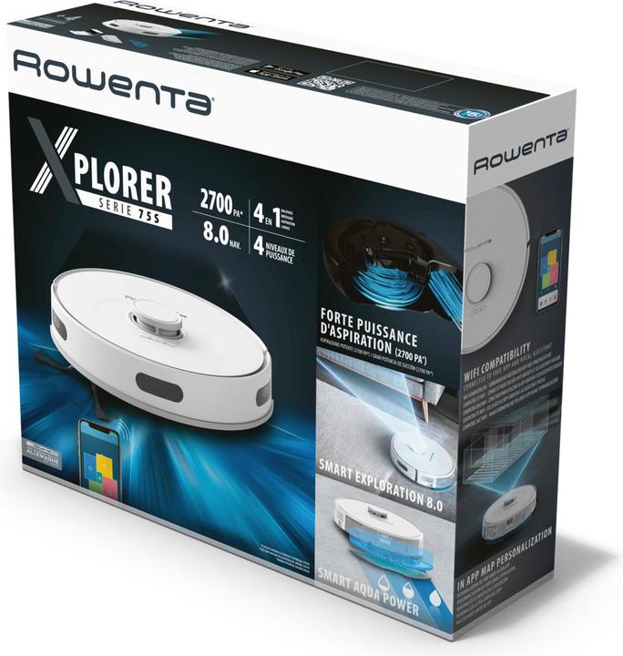 Produktbild Rowenta RR8567WH X-Plorer Serie 75 weiss (Saugwischroboter)