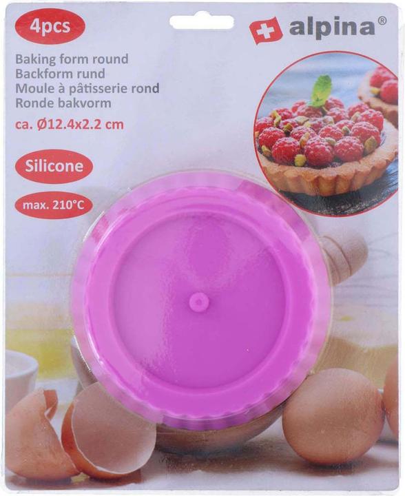 Actual product image alpina Baking mould round 4pcs (12.40 cm)
