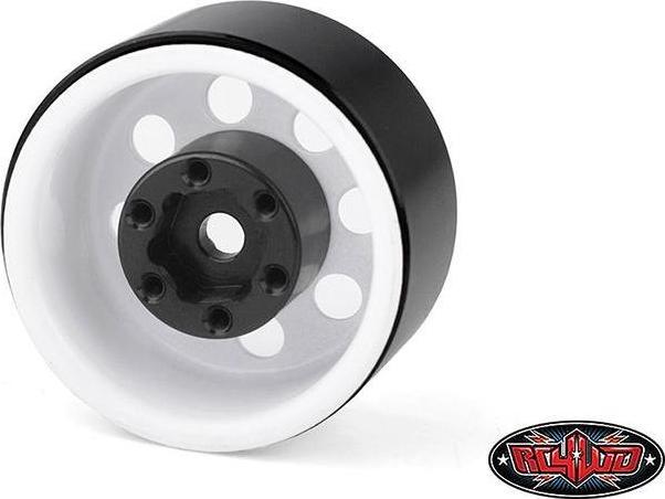 Produktbild Rc4Wd Felgen Stamped Steel 1.0 Pro8 Beadlock Weiss, 4 Stück