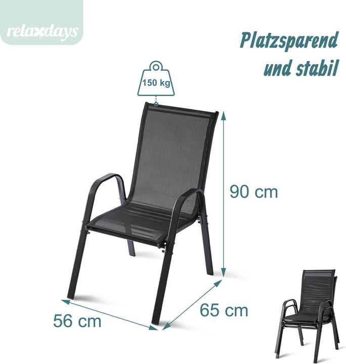 Immagine prodotto Relaxdays Set sedie da giardino