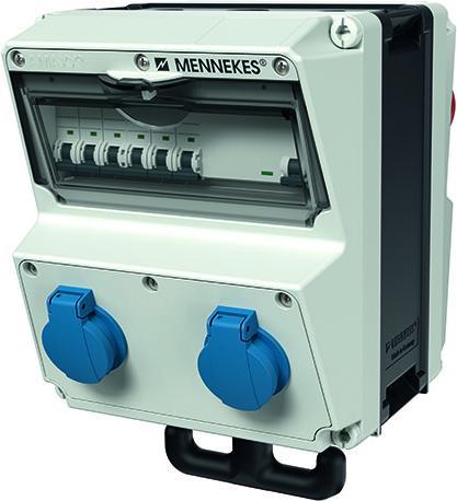 Mennekes MEN 970001 AMAXX socket outlet combination, housing 260x225 mm ...