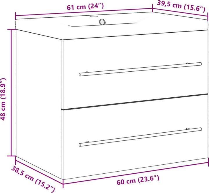 Immagine prodotto vidaXL Badmöbel Set