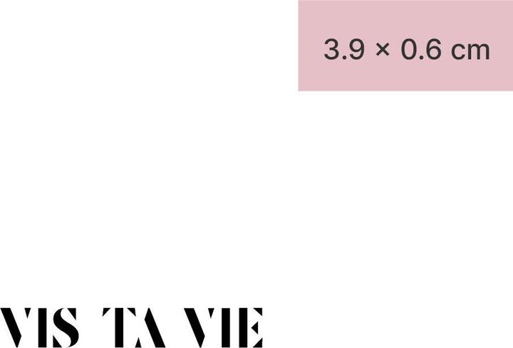 minink Tatouage temporaire - VIS TA VIE