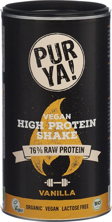 Pur Ya! Vegan High Protein Shake Vanilla Organic (Vanilla, 550 g)