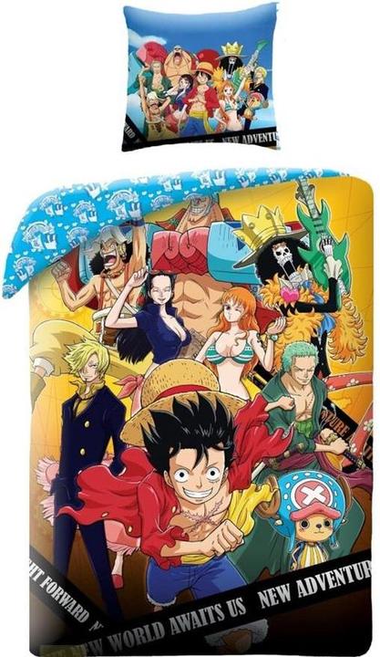 Lyo One Piece - Parure de lit en microfibre Luffy et son équipage II (200x140cm 63x63cm)