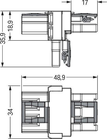 Produktbild Wago Netz-T-Verteiler Netz-Stecker