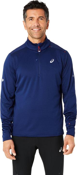 Actual product image ASICS Performance ROAD WINTER 1/2 ZIP TOP Men BLUE EXPANSE (S)
