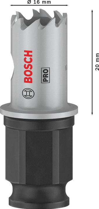 Immagine prodotto Bosch Professional Zubehör Sega a tazza PRO Sheet Metal PC Plus, 16 mm (16 millimetri)
