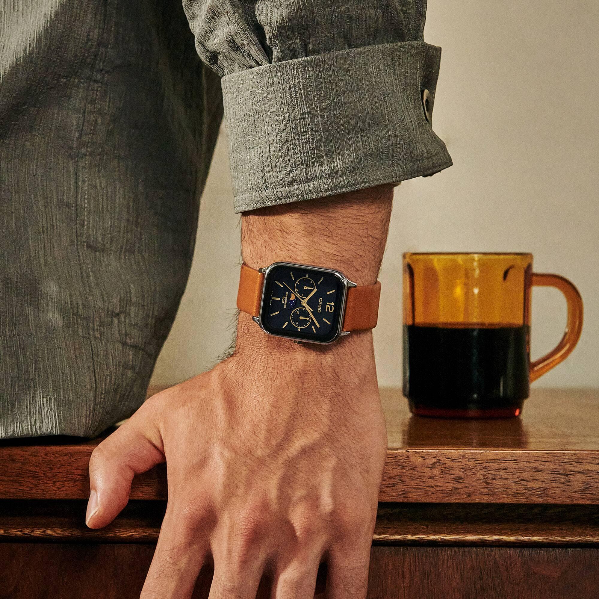 Thumbnail - Casio, Armbanduhr, MTP-M305L-1AVER, Braun, (Analoguhr)